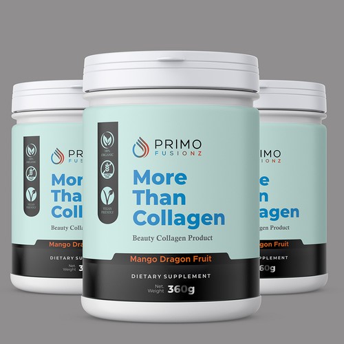 Looking For Simple Attention Grabbing Collagen Product Label Design por atensebling