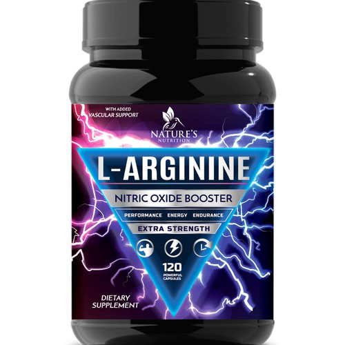 Powerful L-Arginine Capsules Design Needed for Nature's Nutrition Design by Wfemme