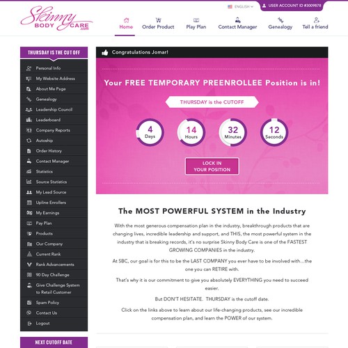 *** GUARANTEED PRIZE *** - New Website Template for MLM Company - NEW! Design by Gendesign