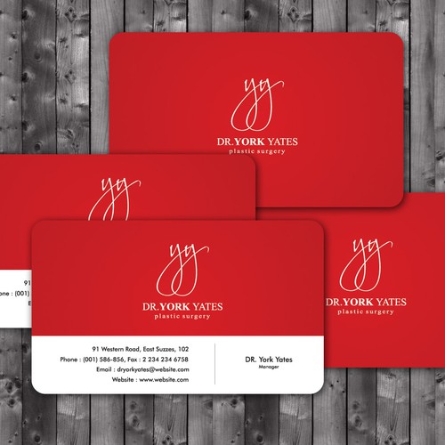 Dr. York Yates Plastic Surgery - business card Design by LaTovan