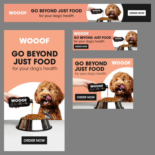 WOOOF Dog Multivitamin banner ads Design by gldesigns