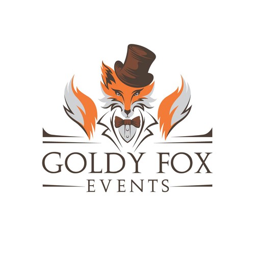 Design a Chic and Stylish Fox Logo for Our Elegant Wedding and Event Rental Business: Goldy Fox Events Design by A I D A