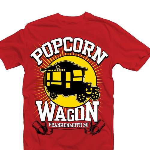 Design di Help Popcorn Wagon Frankenmuth with a new t-shirt design di JamezD