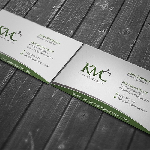 KMC Partners Business Card Design Design réalisé par conceptu