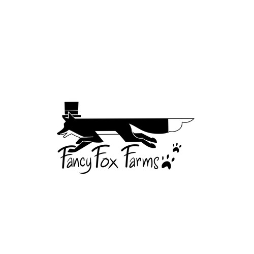 The fancy fox who runs around our farm wants to be our new logo! Diseño de KARNAD oge