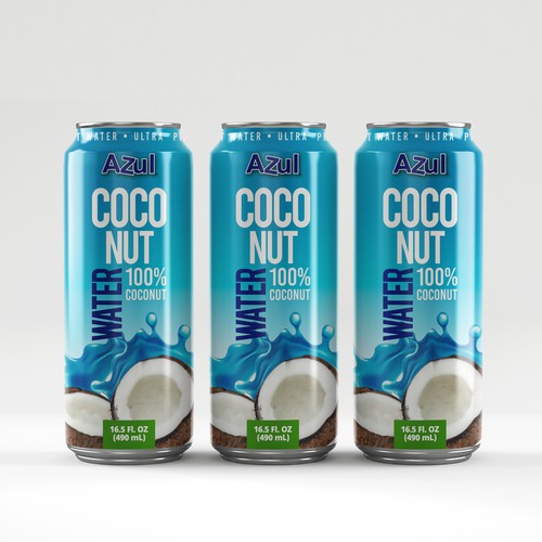 HELP CREATE A COCONUT WATER LABEL PART OF COCONUT WATER LINEUP 100% COCONUT WATER Diseño de creationMB
