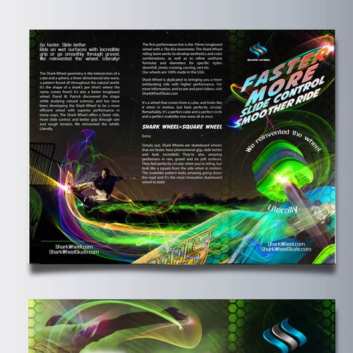 WE REINVENTED THE WHEEL! Help us create a unique brochure.. Design by Wilson López Ajtun