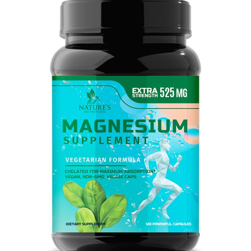 Natural Magnesium Glycinate Design needed for Nature's Nutrition Design by Wfemme