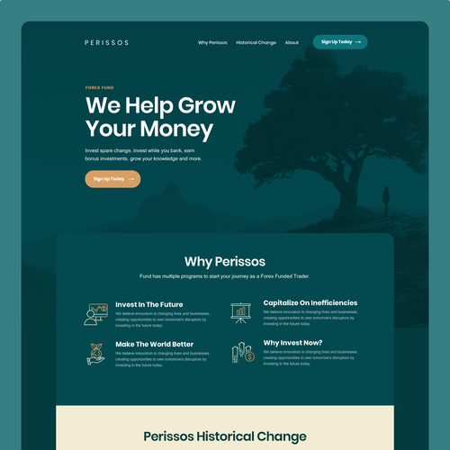 Landing page design contest entry by Alex Capellan.