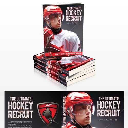 Book Cover for "The Ultimate Hockey Recruit" Diseño de Duca