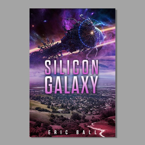 Book cover for alien invasion of silicon valley Design by didiwahyudi.trend