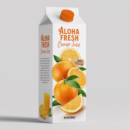 ALOHA FRESH JUICE & TEA Design by Holiday26