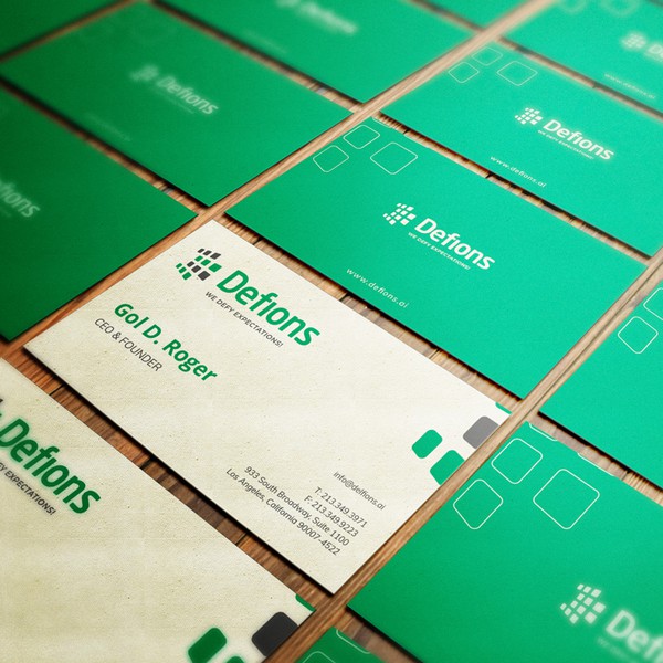 Business Card for Tech Brand