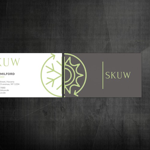 Tarjeta de presentación propuesta en el concurso por Felix SH