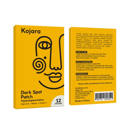 DARK SPOT PATCH PACKAGING Design by Rajith Shantha