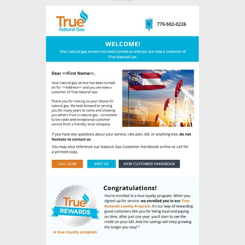 Designs | Eye-catching email template needed for a Natural Gas Utility ...