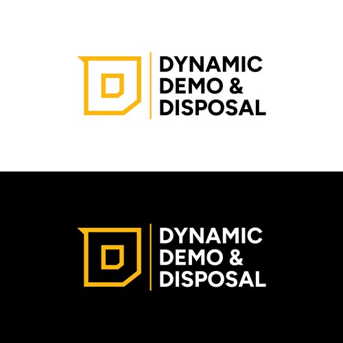 Abstract construction style logo for demo/junk removal business Design by Md. Faruk ✅