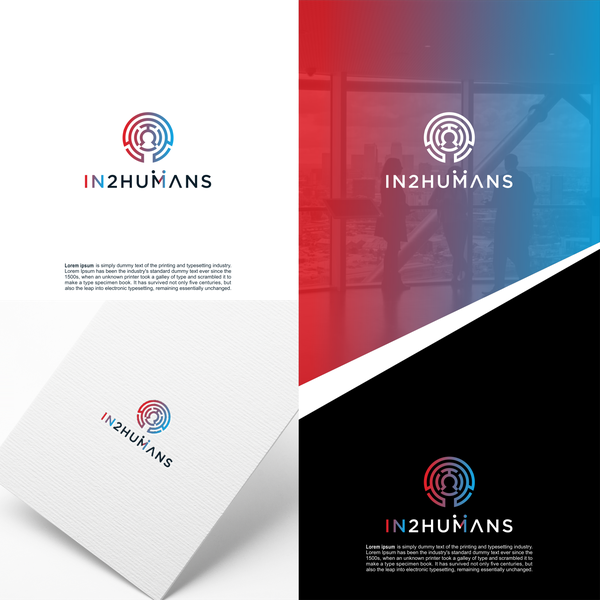 Design by Khurama titled "Distinctive and versatile logo for a progressive AI startup that embraces human individualization"