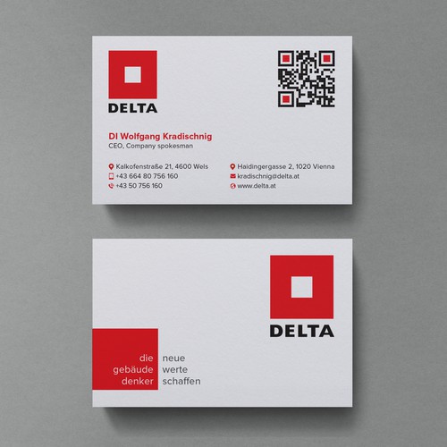 DELTA Business Card Relaunch Design by Birendra Chandra Das