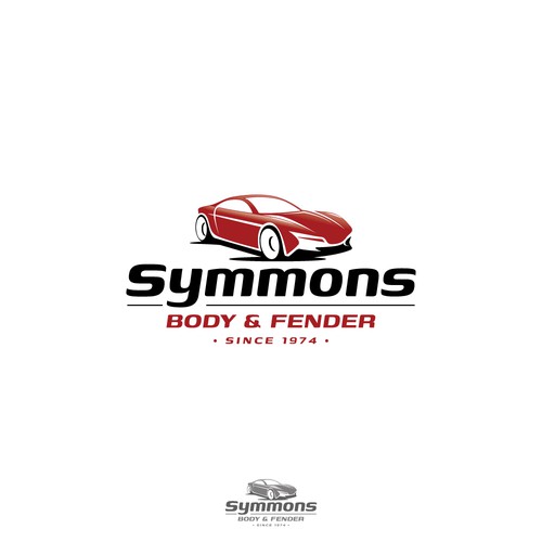 "Auto Body shop needs a fresh update" winning Logo & business card