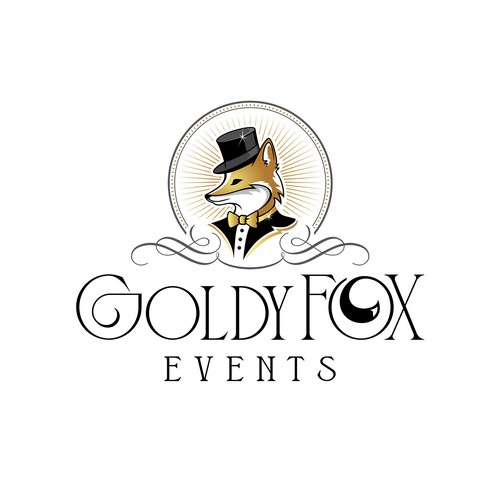 Design a Chic and Stylish Fox Logo for Our Elegant Wedding and Event Rental Business: Goldy Fox Events Design by NewArt777