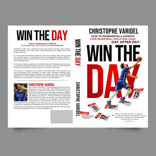 Book design - A book about basketball improvement and sport psychology Design by Yna