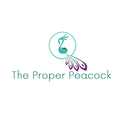 Create an elegant, proper peacock logo for The Proper Peacock | Logo ...