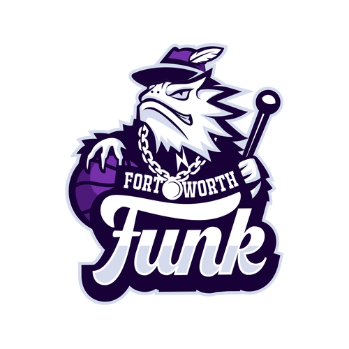 Basketball Logo for Team 'Fort Worth Funk' - Your Winning Logo Featured on Major Sports Network Design by Argim