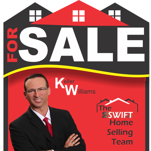 Real Estate For Sale Sign Competition.  Your design will hang in front of 100's of homes Réalisé par mouse.grafic