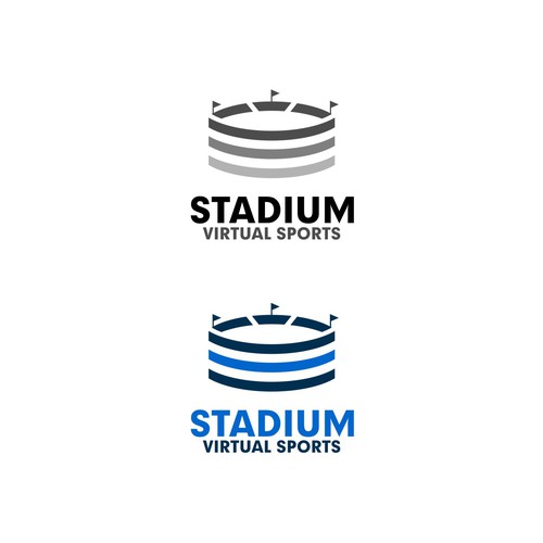 "Stadium Virtual Sports" Formal Logo Design Design by djong celebes