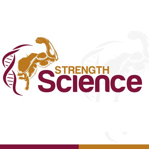Logo and word art for "Strength Science", the best way to learn about strength training. Design by Creation Fever