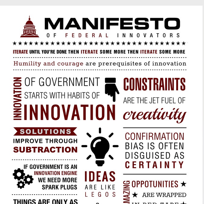 Design a typographic poster that's all about innovation Poster contest