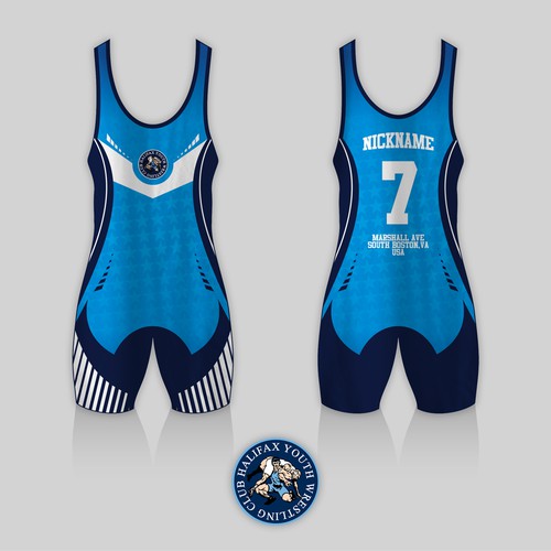A Powerful and Combative Wrestling Singlet for Halifax Youth Wrestling