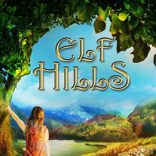 Book cover for children's fantasy novel based in the CA countryside Design by Ddialethe