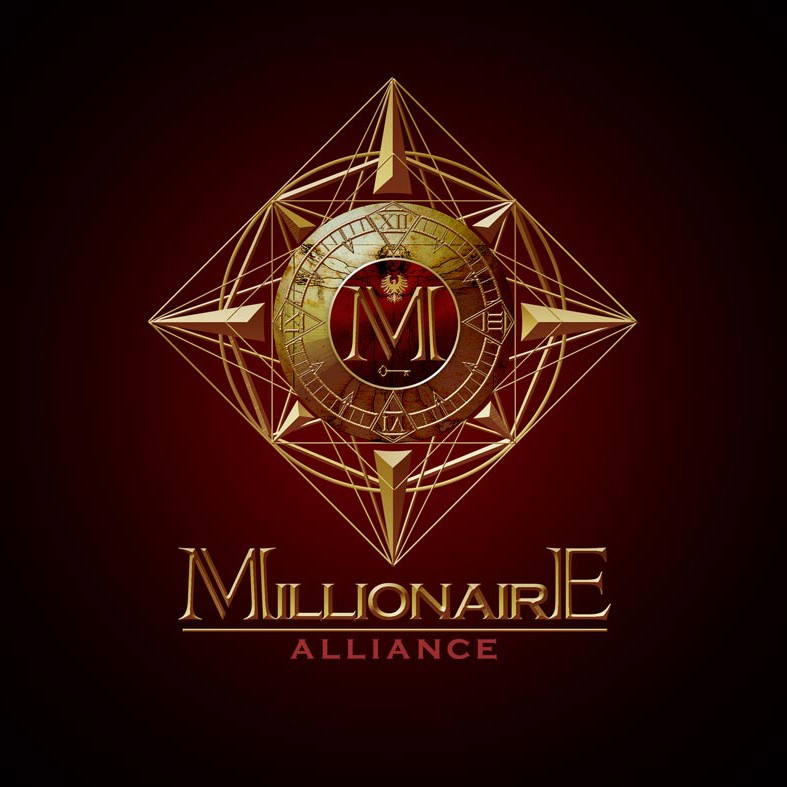Millionaire logo with the title 'da Vinci style logos for Millionaire JAM & Millionaire-Alliance'