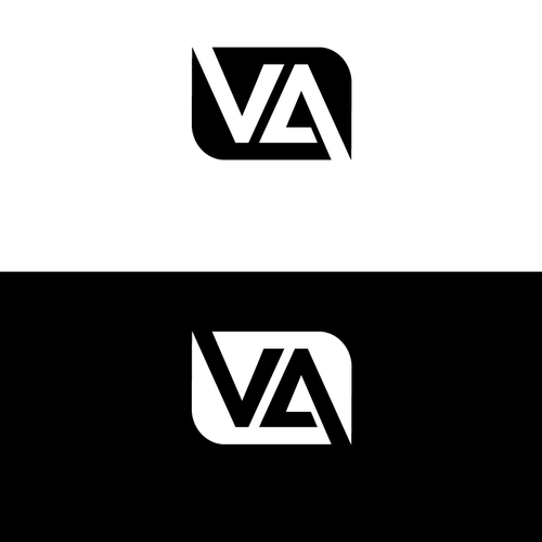 VA Monogram Logo for All Over Print Design by RiSiGraphics