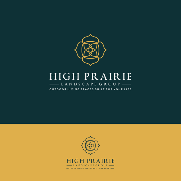 Design by Benim Rizik titled "Logo Concept for High Prairie Landscape Group"