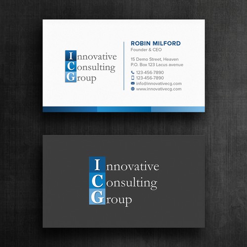 ICG Business Cards Design by Felix SH