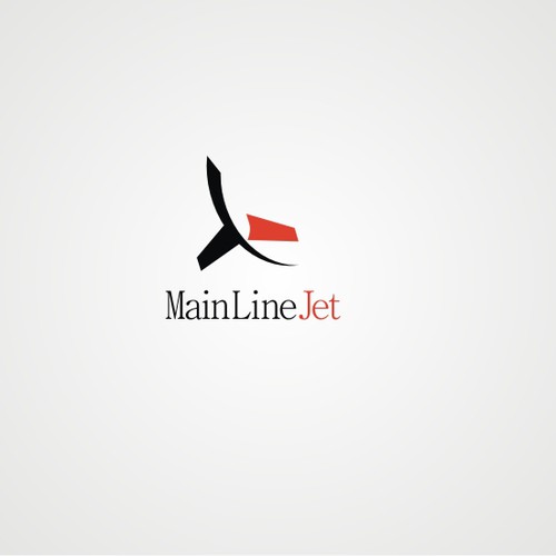 Modern Private  Jet  company Logo  Logo  brand identity 