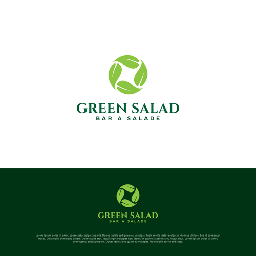 GREEN SALAD need his logo Design by Raju Anto