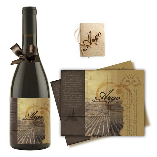 Sophisticated new wine label for premium brand Design by Danvisual