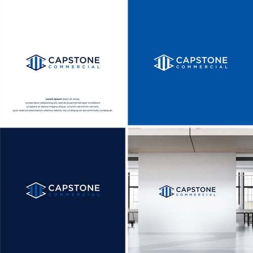 Simple, clean, professional commercial real estate logo Design by Eshaal ®