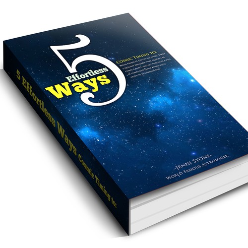 Book cover - 5 Effortless Ways - cosmic timing to begin projects, go on vacation.... etc Design by AsceticDesigners
