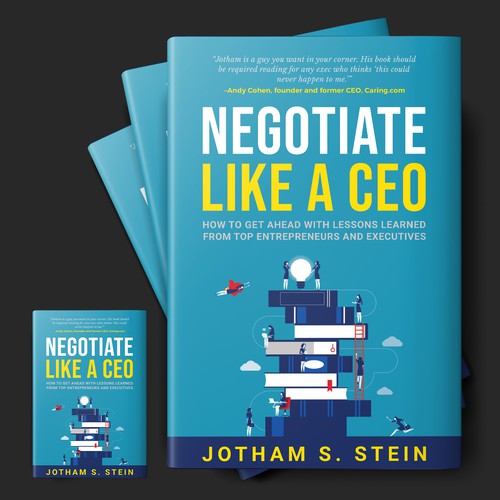 Book Cover for "Negotiate Like a CEO" Design by DZINEstudio™
