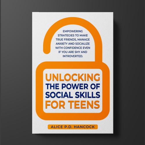 Minimalist Book cover for Teens ages 13-18 suffering from social anxiety and need to learn social skills Design réalisé par KMS Arafat