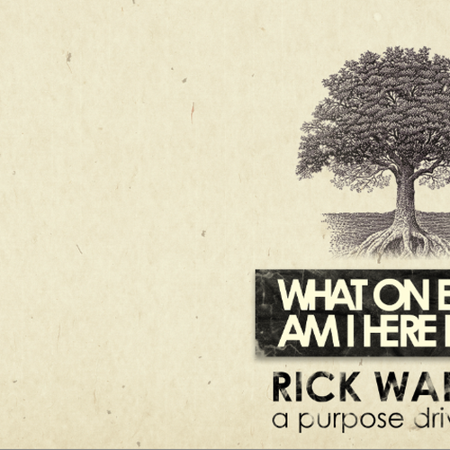 Book cover redesign for "What on Earth Am I Here For? The Purpose Driven Life" by Rick Warren Design by afflatus