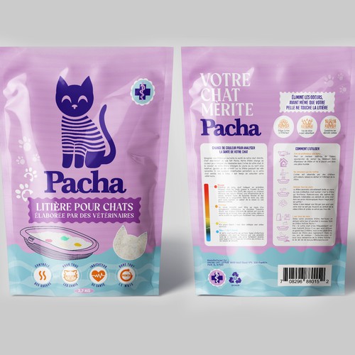 Cat Litter startup Minimalistic packaging - Contest Design by agooshe