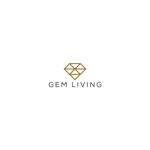 Geometrical, minimalist, modern brand design for Gem Living Design by Mittpro™ ☑