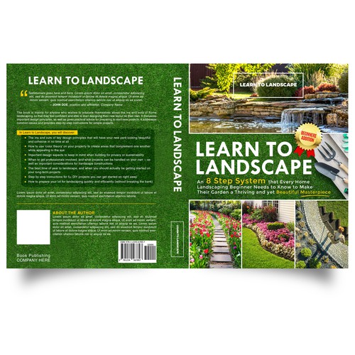 LOOKING FOR A UNIQUE AND BEAUTIFUL BOOK COVER DESIGN FOR A HOME LANDSCAPING BOOK Design by iDea Signs