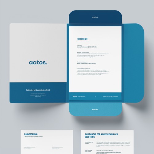 Stationaries for legal docs! (A4 Envelope, Folder, A4 Document) Ontwerp door binggo™